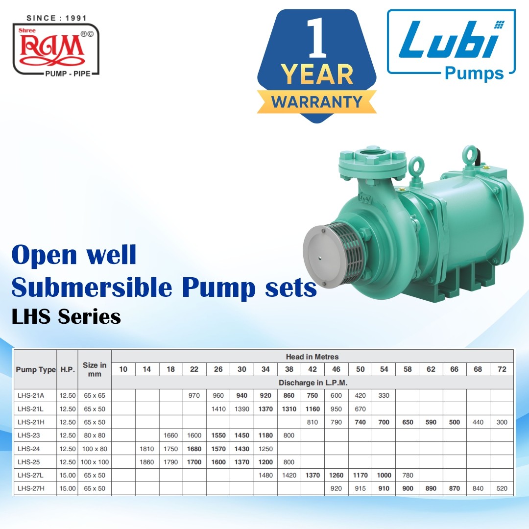 LUBI Horizontal Openwell Pump (LHS)